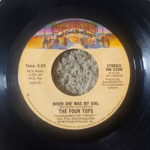 The Four Tops - WHEN SHE WAS MY GIRL/SOMETHING TO REMEMBER 45' Vinyl Record